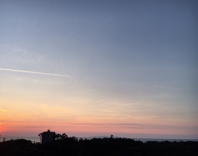 夕日 